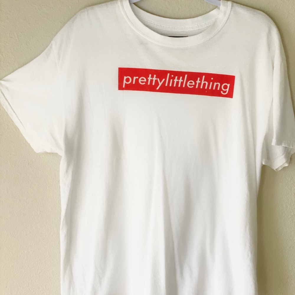 Oversized PrettyLittleThing Slogan Shirt